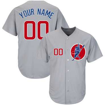 Cubs Gray Customized Cool Base New Design Jersey1,We sell and wholesale Cubs Gray Customized Cool Base New Design Jersey1 on line form chian!